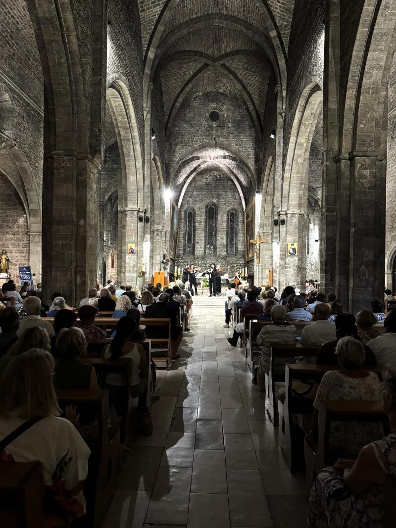 Public attentif concert de musique classique francaise